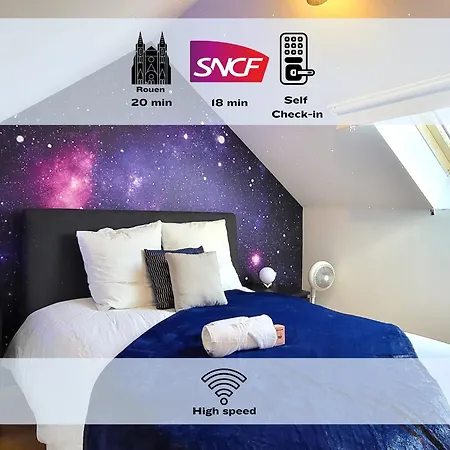 Oxygen - Lumineux Deux-pieces A 20min De Rouen Apartment Caudebec-les-Elbeuf